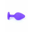 Анальна пробка - Jewellery Purple Silicon PLUG Medium Red Diamond - [Фото 3]