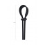 Ерекційна петля - A-Toys Erection enhancing lasso Keb , black, silicone, 14cm - [Фото 5]