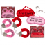 Плюшеві наручники та маска для очей Wild Bitch Pink - [Фото 2]