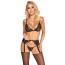 Комплект білизни - 2214539 Kissable Suspender Set, black - [Фото 1]