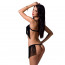 Комплект белья KASSANDRA SET WITH OPEN BRA black S/M - Passion Exclusive - [Фото 1]
