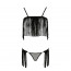Комплект белья KASSANDRA SET WITH OPEN BRA black S/M - Passion Exclusive - [Фото 3]