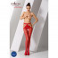 Эротические колготки-бодистокинг Passion S001 red, с доступом и с открытыми бедрами - [Фото 1]