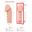 Насадка на член Kokos Extreme Sleeve ES.09 размер M, утолщающая, стимулирующий рельеф - [Фото 5]