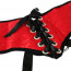 Трусы для страпона Sportsheets - Plus Red Lace w/Satin Corsette Strap On - [Фото 3]