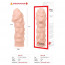 Насадка на член Kokos Extreme Sleeve ES.11 размер M, утолщающая, стимулирующий рельеф - [Фото 5]