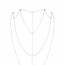 Цепочка для спины Bijoux Indiscrets Magnifique Back and Cleavage Chain - Silver, украшение для тела - [Фото 1]