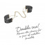 Украшение-наручники Bijoux Indiscrets Desir Metallique Handcuffs - Black - [Фото 3]