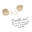 Украшение-наручники Bijoux Indiscrets Desir Metallique Handcuffs - Gold - [Фото 3]