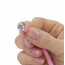 Роскошные вагинальные шарики PILLOW TALK - Frisky Pink с кристаллом, диаметр 3,2см, вес 49-75гр - [Фото 3]