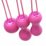 Набор вагинальных шариков Je Joue - Ami Fuchsia, диаметр 3,8-3,3-2,7см, вес 54-71-100гр - [Фото 1]