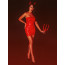 Платье лакированное красное “Соблазнительница Марго” M, молния на всю длину сзади - [Фото 2]