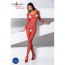 Бодистокинг с крупной сеткой Passion BS077 red - [Фото 1]
