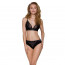 Трусики с широкой резинкой и кружевом Passion PS001 PANTIES black, size M - [Фото 2]