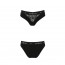 Трусики с широкой резинкой и кружевом Passion PS001 PANTIES black, size M - [Фото 3]