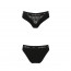 Трусики с широкой резинкой и кружевом Passion PS001 PANTIES black, size S - [Фото 3]