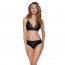 Трусики с широкой резинкой и кружевом Passion PS001 PANTIES black, size XL - [Фото 2]