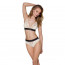 Трусики с широкой резинкой и кружевом Passion PS001 PANTIES ecru, size XL - [Фото 1]
