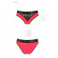 Трусики с широкой резинкой и кружевом Passion PS001 PANTIES red/black, size L - [Фото 3]