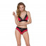 Трусики с широкой резинкой и кружевом Passion PS001 PANTIES red/black, size XL - [Фото 1]