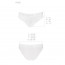 Трусики с широкой резинкой и кружевом Passion PS001 PANTIES white, size L - [Фото 3]