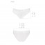 Трусики с широкой резинкой и кружевом Passion PS001 PANTIES white, size XL - [Фото 3]