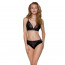 Эластичный топ с кружевом Passion PS001 TOP black, size L - [Фото 2]