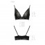Эластичный топ с кружевом Passion PS001 TOP black, size L - [Фото 4]