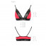 Эластичный топ с кружевом Passion PS001 TOP red-black, size L - [Фото 3]