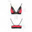 Эластичный топ с кружевом Passion PS001 TOP red-black, size M - [Фото 3]