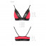 Эластичный топ с кружевом Passion PS001 TOP red-black, size S - [Фото 3]