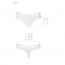 Трусики-бразилиана из хлопка Passion PS005 PANTIES white, size L - [Фото 4]
