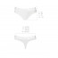 Трусики-бразилиана из хлопка Passion PS005 PANTIES white, size XL - [Фото 4]