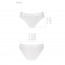 Трусики с прозрачной вставкой Passion PS006 PANTIES white, size L - [Фото 3]