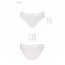 Трусики с прозрачной вставкой Passion PS006 PANTIES white, size M - [Фото 3]