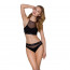 Спортивный топ с прозрачной вставкой Passion PS006 TOP black, size M - [Фото 2]