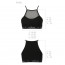 Спортивный топ с прозрачной вставкой Passion PS006 TOP black, size M - [Фото 4]