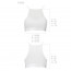 Спортивный топ с прозрачной вставкой Passion PS006 TOP white, size L - [Фото 3]