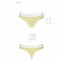 Спортивные трусики-стринги Passion PS007 PANTIES yellow, size S - [Фото 3]