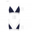 Спортивный топ с двойными бретелями Passion PS007 TOP navy blue, size S - [Фото 4]