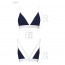Спортивный топ с двойными бретелями Passion PS007 TOP navy blue, size XL - [Фото 4]