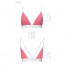 Спортивный топ с двойными бретелями Passion PS007 TOP pink, size L - [Фото 3]