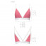 Спортивный топ с двойными бретелями Passion PS007 TOP pink, size XL - [Фото 3]