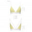 Спортивный топ с двойными бретелями Passion PS007 TOP yellow, size L - [Фото 3]