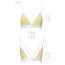 Спортивный топ с двойными бретелями Passion PS007 TOP yellow, size M - [Фото 3]
