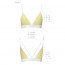 Спортивный топ с двойными бретелями Passion PS007 TOP yellow, size S - [Фото 3]