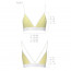 Спортивный топ с двойными бретелями Passion PS007 TOP yellow, size XL - [Фото 3]