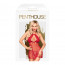 Комплект сорочка в стиле 60-х и трусики с доступом Penthouse - Libido Boost Red M/L - [Фото 2]