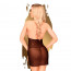 Мини-платье с кружевным лифом и стрингами Penthouse - Bedtime Story Black M/L - [Фото 1]