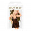 Мини-платье с кружевным лифом и стрингами Penthouse - Bedtime Story Black M/L - [Фото 2]